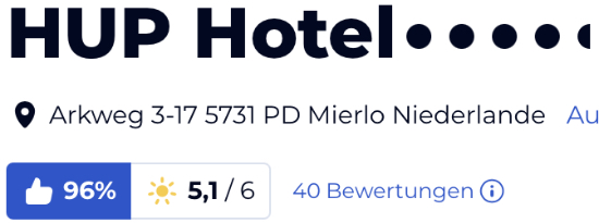 holidaycheck reisen hotels bewertungen, Mierlo Niederlande HUP Hotel