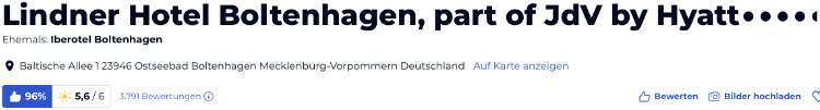 holidaycheck reisen hotels bewertungen, Lindner Hotel Boltenhagen