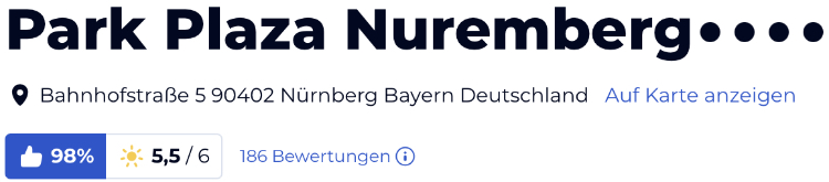 holidaycheck bewertungen reisen urlaub hotels, secret escapes schnäppchen, Park Plaza Nuremberg hotel