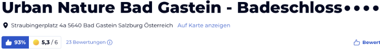 holidaycheck reisen hotels bewertungen, Österreich Urban Nature Bad Gastein Badeschloss