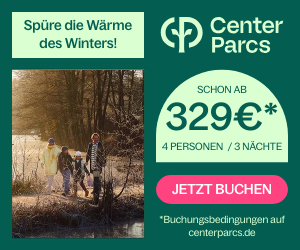 Center Parcs Winterferien! Last Minute Winter Reisen schon ab 329€, 4 Personen, 3 Nächte