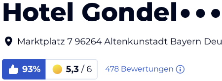 holiday check hotels reisen Bewertungen urlaub, Hotel Gondel