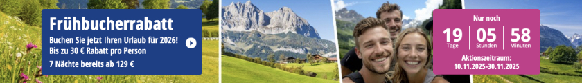 HolidayTrex Frühbucher-Aktion: Bis zu 30€ Rabatt p.P. auf alle Reisen in 2026 - 7 Nächte bereits ab 129€ p.P.