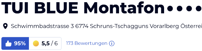 holidaycheck reisen hotels bewertungen, TUI BLUE Montafon Hotel