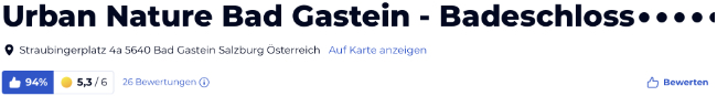 holidaycheck reisen hotels bewertungen, Österreich Urban Nature Bad Gastein Badeschloss