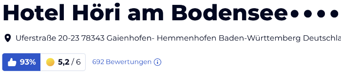 holidaycheck urlaub reisen hotels Hotelbewertungen, Hotel Höri am Bodensee