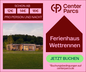 Das beliebte Center Parcs Ferienhaus-Wettrennen ist endlich wieder da!