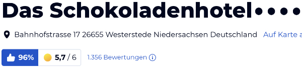 holidaycheck urlaub reisen hotels Hotelbewertungen, Schokoladenhotel Voss