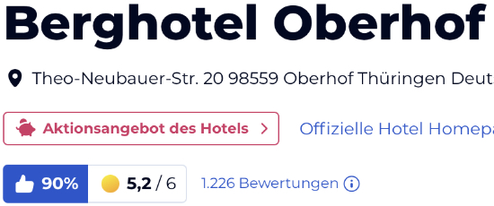 holidaycheck reise hotels bewertungen, KONSUM Berghotel Oberhof