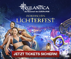 Vom 19. Januar bis zum 27. März 2026 begeistert Rulantica mit dem Nordischen Lichterfest!