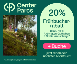Center Parcs Frühbucher: Reisen im Frühling/Sommer 2026 mit bis zu 20% Rabatt