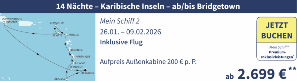 TUI Cruises Wochenendangebot