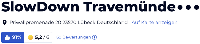 holidaycheck urlaub reisen hotels Hotelbewertungen, Hotel SlowDown Travemünde