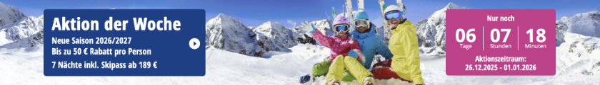 SnowTrex Aktion der Woche Skiurlaub Skireisen Ski fahren