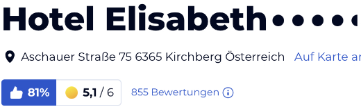 holidaycheck reisen hotels bewertungen, Hotel Elisabeth Tirol AT