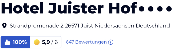 holidaycheck reisen urlaub last minute hotels bewertungen, Strandhotel Juister Hof