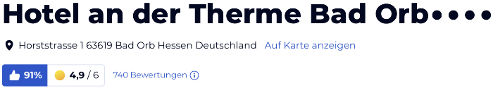holidaycheck reisen hotels bewertungen, Hotel an der Therme Bad Orb