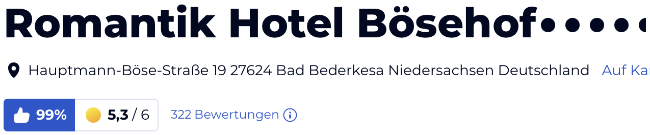 holidaycheck reisen urlaub last minute hotels bewertungen, Romantik Hotel Bösehof