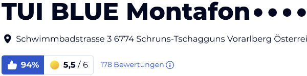 holidaycheck reisen hotels bewertungen, TUI BLUE Montafon Hotel