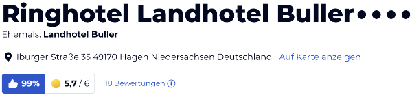 Landhotel Buller Hagen Teutoburger Wald, holidaycheck Bewertungen Hotels reisen