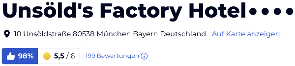 holidaycheck reisen hotels bewertungen, Unsöld's Factory Hotel