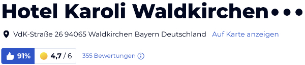 holidaycheck Bewertungen Hotels reisen, Michel Karoli Hotel Waldkirchen