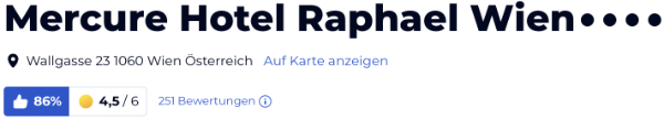 holidaycheck reisen hotels bewertungen, Wien Mercure Hotel Raphael Österreich