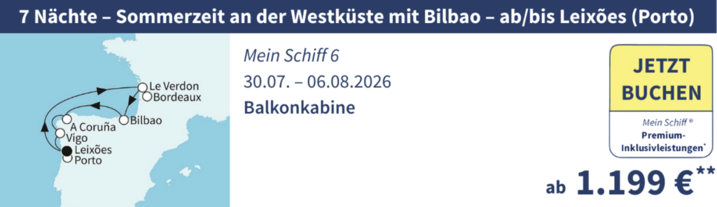 TUI Cruises Angebote der Woche