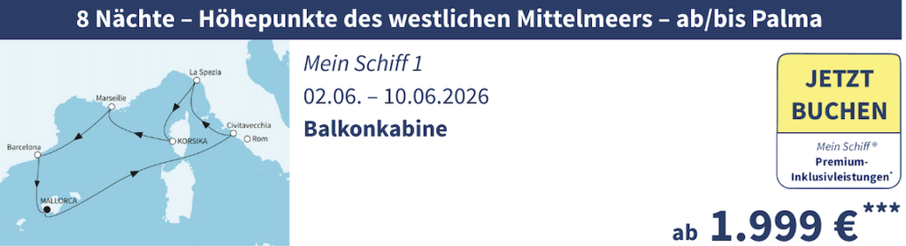 TUI Cruises Wochenendangebot