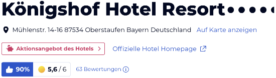holidaycheck reisen hotels bewertungen, Königshof Hotel Resort