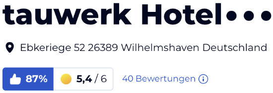holidaycheck Bewertungen Hotels reisen, Tauwerk Hotel