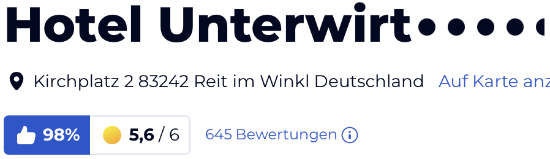 holidaycheck reisen hotels bewertungen, Hotel Unterwirt
