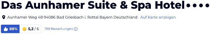 holidaycheck reisen hotels bewertungen, Das Aunhamer – Suite and Spa