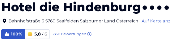 holidaycheck reisen hotels bewertungen, Hotel die Hindenburg Österreich
