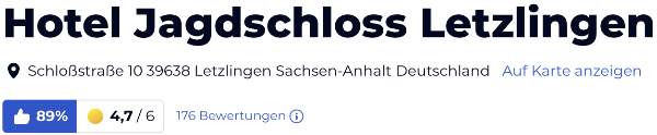 holiday check hotels reisen Bewertungen urlaub, Jagdschloss Letzlingen