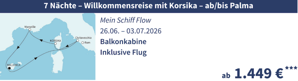 TUI Cruises Wochenendangebot