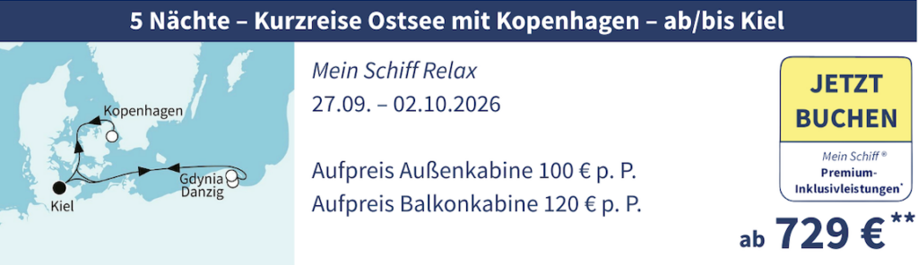 TUI Cruises Angebote der Woche