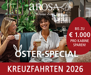 A-ROSA Oster-Special - Flussreisen mit bis zu 1000€ Rabatt pro Kabine