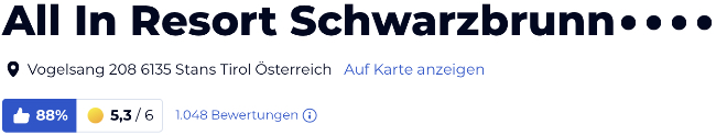 holidaycheck urlaub reisen hotels Hotelbewertungen, Österreich Hotel Schwarzbrunn 