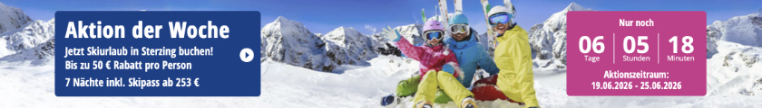 SnowTrex Aktion der Woche Skiurlaub Skireisen Ski fahren