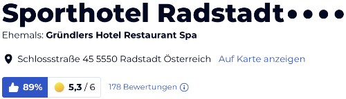 holidaycheck reisen hotels bewertungen, österreich Sporthotel Radstadt