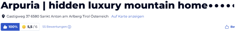 holidaycheck reisen hotels bewertungen, Österreich Arpuria Hidden Luxury Mountain Home