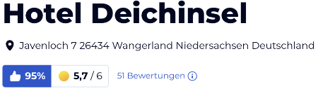 HolidayCheck reisen Bewertungen Hotels urlaub, Hotel Deichinsel Nordsee