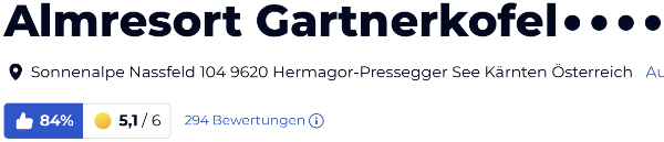 holidaycheck reisen hotels bewertungen, Almresort Gartnerkofel Österreich