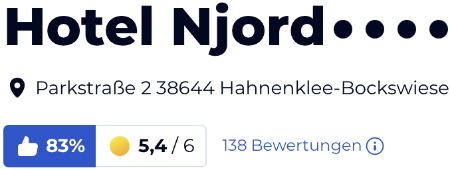 holiday check hotels reisen Bewertungen urlaub, Goslar Hotel Njord