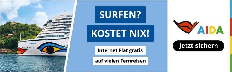 AIDA Aktion: GRATIS Internet-Flat