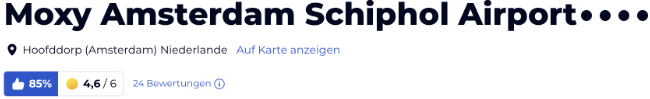 holidaycheck reisen hotels bewertungen, Amsterdam Hotel Moxy Schiphol Airport
