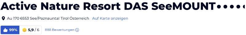 holidaycheck reisen hotels bewertungen, Active Nature Resort DAS SeeMOUNT Österreich