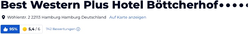 holiday check hotels reisen Bewertungen urlaub, Hotel Best Western Plus Böttcherhof