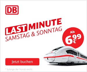Bahn: Super Sparpreis Last Minute - Deutschland ab 6,99€